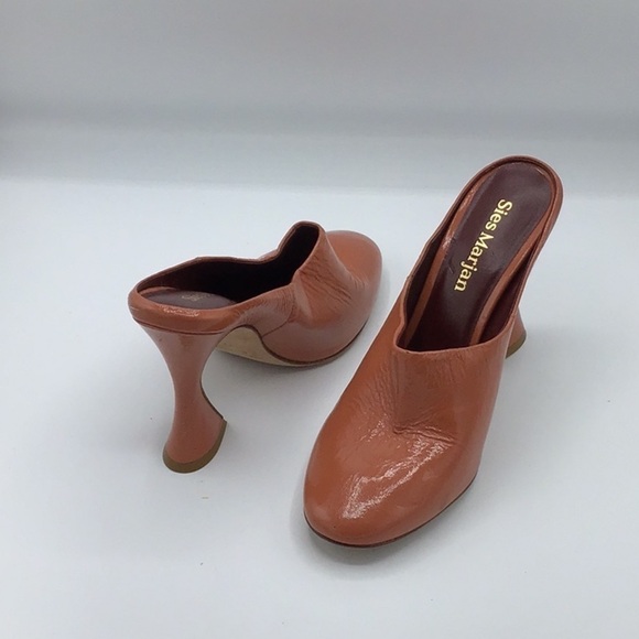 Sies Marjan Leather Mules In Burnt Coral Size 39 - Picture 10 of 16